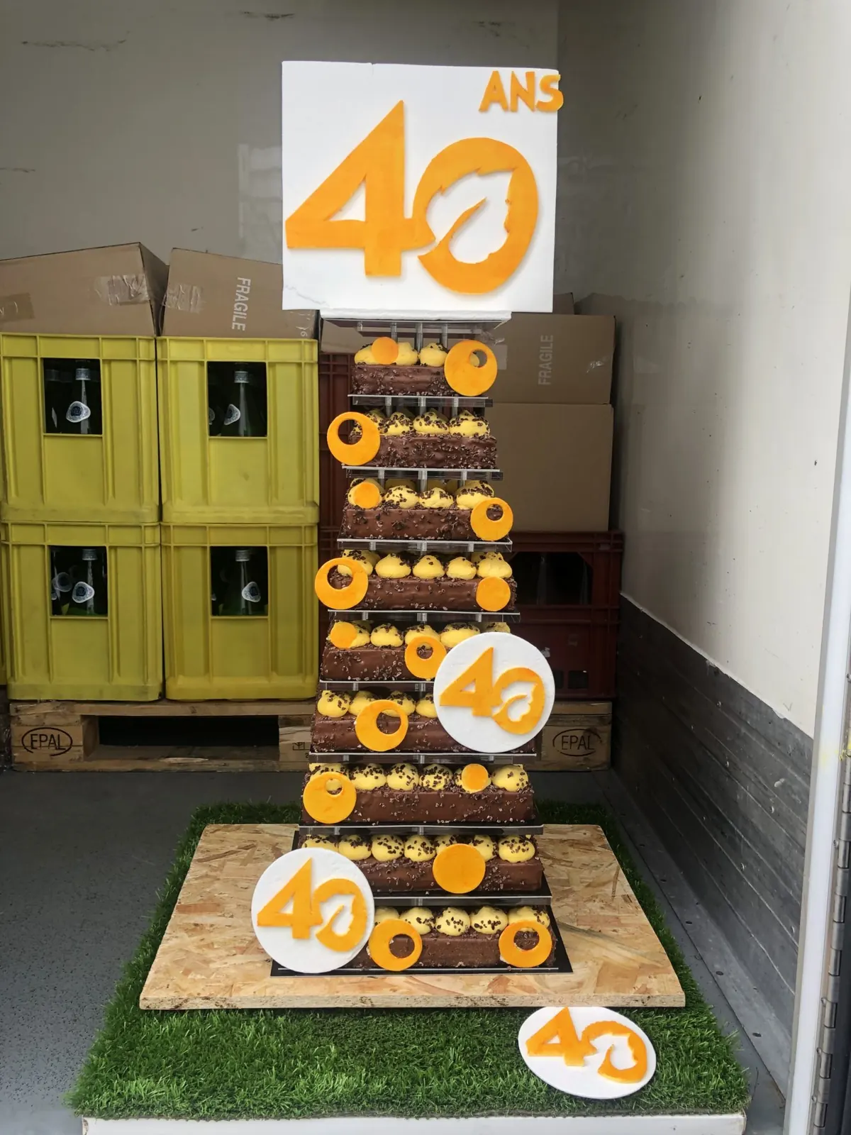 Entremets montés pour un anniversaire