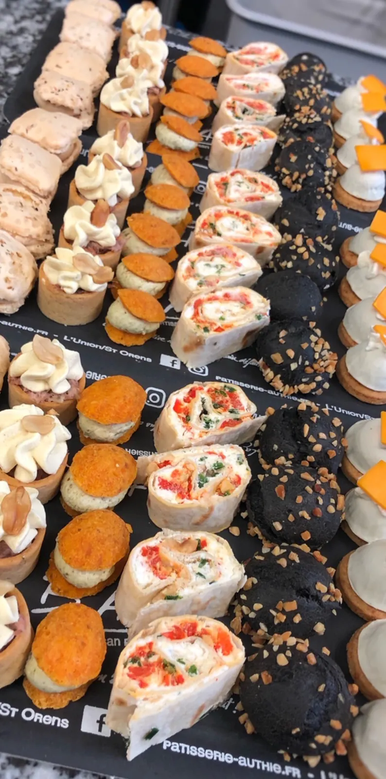 Verrines, wraps et bouchées salées